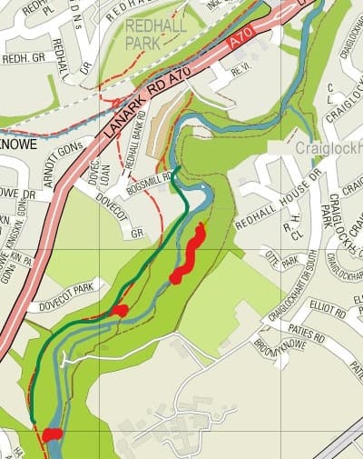 Water Of Leith Map The Walkway » The Water Of Leith Conservation Trust