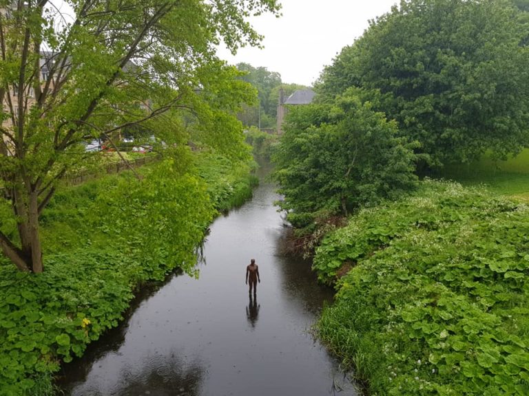 Gormley Statue Water of Leith