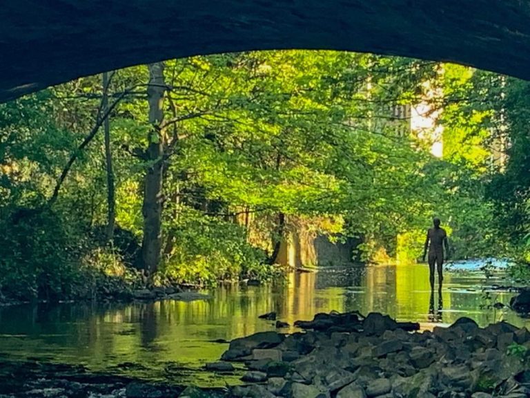 Gormley Statue Water of Leith