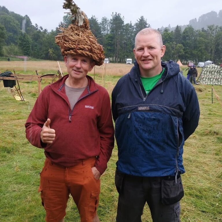 Johnny with former colleague Fraser for National Trust for Scotland days